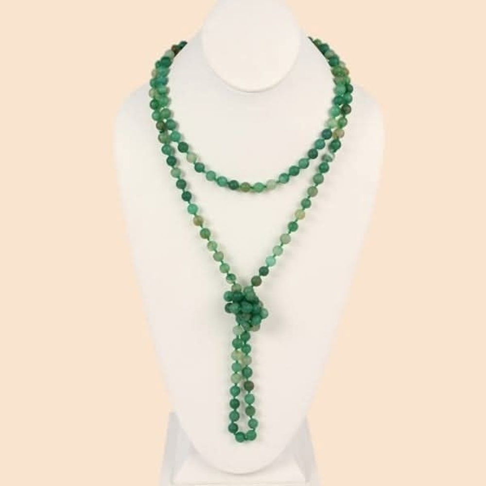 Elegant Green Beaded Necklace